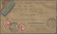 Delcampe - Br/ Französisch-Indochina: 1903/37, Covers (ca. 90), A. O. Red Haiphong Of 1901, Ship Post Marking "KOBE - Lettres & Documents
