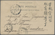 Delcampe - Französisch-Indochina: 1904/05 (ca.) Ppc (18) Franked On View Side, Inc. 6 Used To Tamatave/Madagasc - Covers & Documents