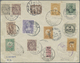 Br/** Holyland: 1909/1960 (ca.), Group Of Seven Covers And Some Stamps, Showing A Nice Range Of Cancellati - Palestine