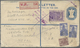 GA/Br Indien - Used Abroad: NEPAL 1890-1950 Ca.: Collection Of 80 Covers, Postcards And Postal Stationery - Autres & Non Classés