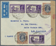 Br Indien - Flugpost: 1933-38: Group Of 10 Covers Sent By Airmail, With Opening Flight Cover Rangoon-Ba - Poste Aérienne