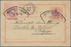 GA Iran: 1898-1903: Six Postal Stationery Picture Cards Used To Belgium (1) Or Germany (5), All Differe - Iran