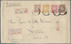 Br/GA Japan: 1883/1958, Lot With Covers (7), Used Ppc (7) Inc. Somewhat Battered Cover W. Kiku 50 S. To Le - Autres & Non Classés
