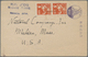 Delcampe - Br/GA Japan: 1883/1958, Lot With Covers (7), Used Ppc (7) Inc. Somewhat Battered Cover W. Kiku 50 S. To Le - Autres & Non Classés