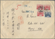 Delcampe - Br/GA Japan: 1883/1958, Lot With Covers (7), Used Ppc (7) Inc. Somewhat Battered Cover W. Kiku 50 S. To Le - Autres & Non Classés