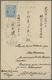 Br/ Japanische Post In Korea: 1899/1926, Three Ppc Used "NINSEN (CHEMULPO)" Resp. "KEIJO (SEOUL)", Also - Franchise Militaire