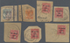 Delcampe - Br/O/Brfst Japanische Besetzung  WK II - Malaya: 1942/45, Covers (12, Some In Mixed Condition), 4 C. Stationery - Malaysia (1964-...)