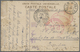 Br/ Lagerpost Tsingtau: Narashino, 1915/19, Eight Items: Money Letter Envelope Insured For Y.5.54 Send B - Chine (bureaux)