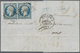 Delcampe - Br Frankreich: 1853/1861, NAPOLEON, Group Of Six Covers Incl. Better Shades (dark Blue And Blue On Gree - Oblitérés