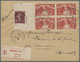 Delcampe - Br Frankreich: 1900/1960, Absolutely Awesome Collection Of Blocks Of Four On Entires Bearing 450 Envelo - Oblitérés