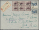 Delcampe - Br Frankreich: 1900/1960, Absolutely Awesome Collection Of Blocks Of Four On Entires Bearing 450 Envelo - Oblitérés