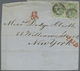 Brfst Großbritannien: 1863/1866, Assortment Of 28 Fronts/large Fragments Addressed To New York, Franked Wi - Autres & Non Classés