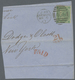Delcampe - Brfst Großbritannien: 1865/1869, Assortment Of 74 Fronts/large Fragments Each Franked With 84 Copies 1s. G - Sonstige & Ohne Zuordnung