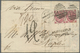 Br Großbritannien: 1869/1875, Lot Of Two Lettersheets To Italy: SG 103 Plate 5 Pair From Manchester To - Autres & Non Classés