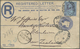 GA Großbritannien - Ganzsachen: 1893/1901 (ca.), Attractive Group With Six Uprated Registered Letters A - 1840 Enveloppes Mulready