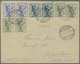 Br Italien: 1900/1945 235+ Letters, Post Cards, Post Forms (many Of Them Franked), Avis De Reception, . - Marcophilie