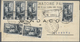 Br Italien: 1951/1954, Collection Of Apprx. 120 Commercial Entires Bearing Frankings "Italia Al Lavoro" - Marcophilie