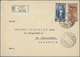 Delcampe - Br Italien: 1951/1954, Collection Of Apprx. 120 Commercial Entires Bearing Frankings "Italia Al Lavoro" - Marcophilie