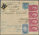 Delcampe - Br/GA Jugoslawien: 1918/1925, Interesting Collection Of Ca. 180 Post Accompany Adresses, Package Cards, Mo - Lettres & Documents