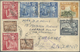 Br/GA Malta: 1942-43 CENSORED MAIL: Nine Covers And Two P/s Registered Envelopes All Used To England And C - Malte