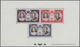 **/(*) Monaco: 1956, Royal Wedding, Presentation Book Comprising A Mint And A Used Set, Both Bloc Specieux - Nuovi