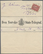 Br Norwegen: 1891/1945, Partie Mit Zehn Frankierten Telegramm-Umschlägen Und Faltbriefen, Dabei Untersc - Neufs