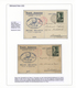 Delcampe - Br/GA Polen: 1926/1939, BALLOON MAIL, Specialised Collection Of 56 Balloon Covers/cards, Neatly Arranged O - Lettres & Documents