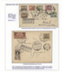 Delcampe - Br/GA Polen: 1926/1939, BALLOON MAIL, Specialised Collection Of 56 Balloon Covers/cards, Neatly Arranged O - Lettres & Documents