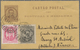 Delcampe - Br Portugal: 1820/1946: 21 Envelopes And Postal Stationeries Including Pre-philatelic, Registered And U - Lettres & Documents