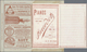 GA Thematik: Anzeigenganzsachen / Advertising Postal Stationery: 1887, France. Advertising Letter Card - Ohne Zuordnung