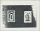 (*) Thematik: Europa / Europe: 1956, France. Dissection Proof, Second Stage In Black For 15fr EUROPA Sta - Idées Européennes