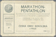 Thematik: Olympische Spiele / Olympic Games: 1912, Tschechoslowakei 6 Farbige Postkarten "Marathon - - Autres & Non Classés