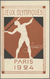 Delcampe - GA Thematik: Olympische Spiele / Olympic Games: 1924, Paris, Frankreich, 15 C Pasteur Ganzsachenkarten - Andere & Zonder Classificatie
