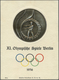 Delcampe - Thematik: Olympische Spiele / Olympic Games: 1936, Olympische Spiele Berlin, 3 Reliefkarten (Diskusw - Autres & Non Classés