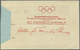 Br Thematik: Olympische Spiele / Olympic Games: 1936 Deutsches Reich, Einschreibe-Vordruckumschlag Mit - Autres & Non Classés