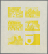 Delcampe - ** Thematik: Pfadfinder / Boy Scouts: 1969, SCOUTS IN GUINEA - 8 Items; Progressive Plate Proofs For Th - Andere & Zonder Classificatie