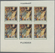 ** Thematik: Religion / Religion: 1970, Fujeira. Progressive Proof (7 Phases) In Miniature Sheets Of 6 - Autres & Non Classés