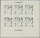 ** Thematik: Religion / Religion: 1970, Fujeira. Progressive Proof (7 Phases) In Miniature Sheets Of 6 - Andere & Zonder Classificatie