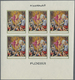 ** Thematik: Religion / Religion: 1970, Fujeira. Progressive Proof (7 Phases) In Miniature Sheets Of 6 - Andere & Zonder Classificatie