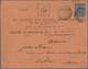 Br/Brfst Thematik: Rotes Kreuz / Red Cross: 1896 MADAGASKAR Rote Kreuz-Vordruckbrief-Vorderseite "De Secours - Croix-Rouge