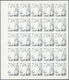 ** Thematik: Tiere-Katzen / Animals-cats: 1972. Sharjah. Progressive Proof (6 Phases) In Complete Sheet - Chats Domestiques