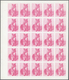 ** Thematik: Tiere-Katzen / Animals-cats: 1972. Sharjah. Progressive Proof (7 Phases) In Complete Sheet - Chats Domestiques