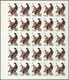 ** Thematik: Tiere-Vögel / Animals-birds: 1972. Sharjah. Progressive Proof (6 Phases) In Complete Sheet - Other & Unclassified