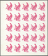 ** Thematik: Tiere-Vögel / Animals-birds: 1972. Sharjah. Progressive Proof (6 Phases) In Complete Sheet - Altri & Non Classificati