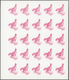 ** Thematik: Tiere-Vögel / Animals-birds: 1972. Sharjah. Progressive Proof (7 Phases) In Complete Sheet - Autres & Non Classés