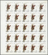 ** Thematik: Tiere-Vögel / Animals-birds: 1972. Sharjah. Progressive Proof (6 Phases) In Complete Sheet - Other & Unclassified