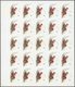 ** Thematik: Tiere-Vögel / Animals-birds: 1972. Sharjah. Progressive Proof (6 Phases) In Complete Sheet - Autres & Non Classés