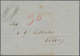 Br Ägypten: 1864, Folded Envelope From ALESSANDRIA Egypt, Red Crayon "30" For Taxe, Adressed To Volo / - 1915-1921 Brits Protectoraat