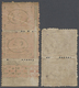 ** Ägypten: 1874-75 - Two Vertical Tête-bêche Pairs: 5m. Brown And 1p. Vermilion (with Sheet Margin At - 1915-1921 Brits Protectoraat