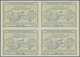 GA Ägypten: Design "Madrid" 1920 International Reply Coupon As Block Of Four Egypt (arabic Chracters). - 1915-1921 Protectorat Britannique